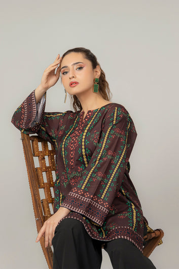 02 Pcs Bana Dora Printed Shalwar Kameez