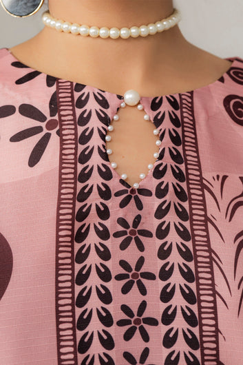 02 Pcs Bana Dora Printed Shalwar Kameez