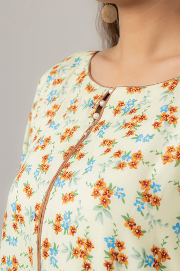 FABRIC PRINTED STONE LILEN